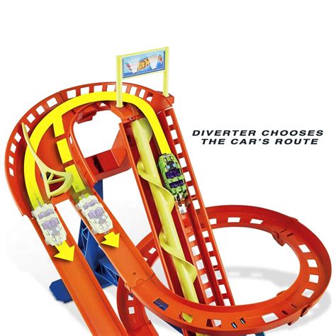 Bộ Đồ Chơi Mô Hình Tàu Lượn Siêu Tốc Hot Wheels HDP FAHASA