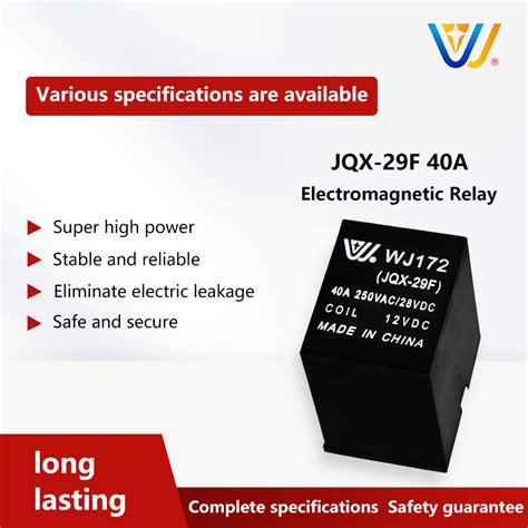 Jqx-29f Spst 40A 220VAC 24VDC Electric Relay with PCB Installation ...