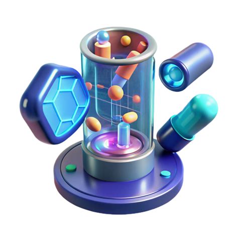 Capsule Synthesis Advanced 3D Molecular Design 56480255 PNG