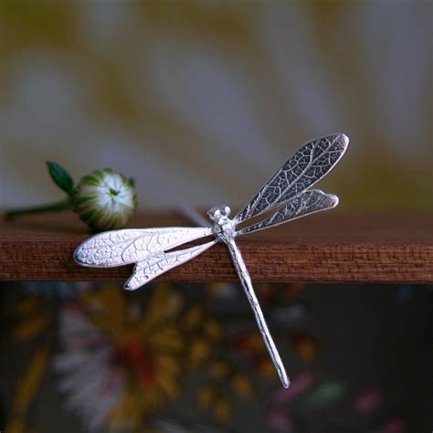 Dragonfly Necklace Sterling Silver Handmade Dragonfly Pendant Etsy UK