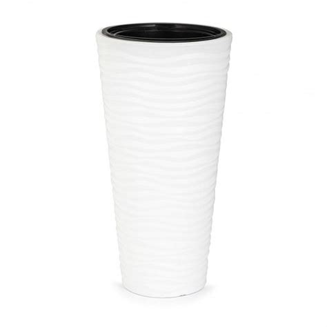 Кашпо "Оазис" 25л (со вставкой 5л), белый (Альтернатива пласт, Россия ...