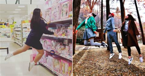 Chụp ảnh lơ lửng trên không chính là trào lưu hot nhất giới trẻ Hàn Quốc Nhật Bản bây giờ