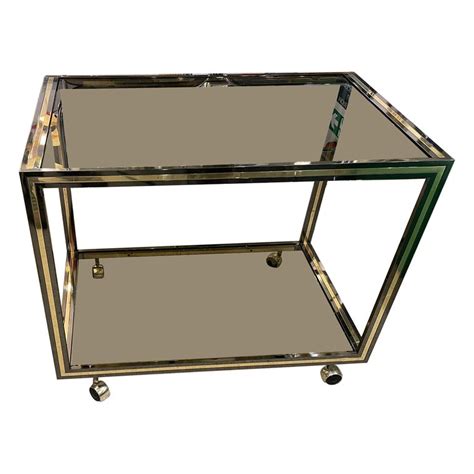 Italian Brass Bar Cart 1960s For Sale At 1stdibs