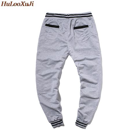 HuLooXuJi Мужские штаны для бега повседневные контрастные строчки ...