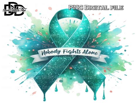 Teal Awareness Ribbon Png Graphic By Dynamic Dimensions · Creative Fabrica