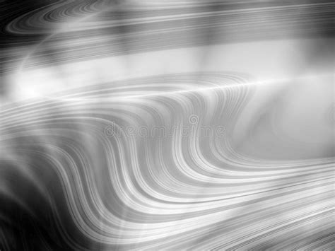 Creative Monochrome Wave Metallic Art Illustration Wallpaper Stock