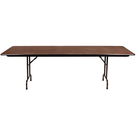 Correll Folding Table 36 X 96 Melamine Top Walnut Cf3696m