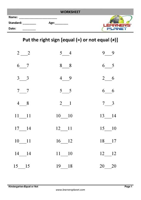 Free printable math worksheets comparing numbers