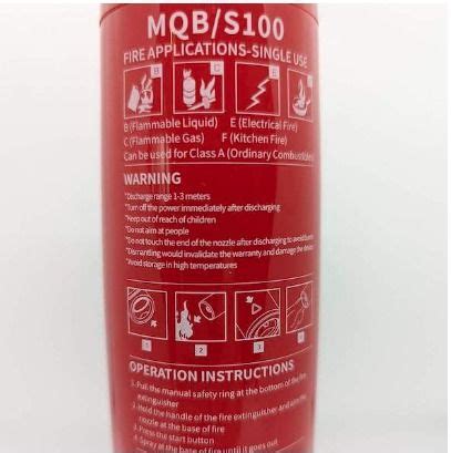 Mqbs Home Use Aerosol Fire Extinguisher Non Pressurized At