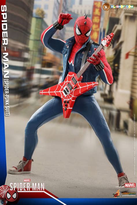Hot Toys VGM32 Marvel S Spider Man 1 6th Scale Spider Man Spider Punk Suit Collectible