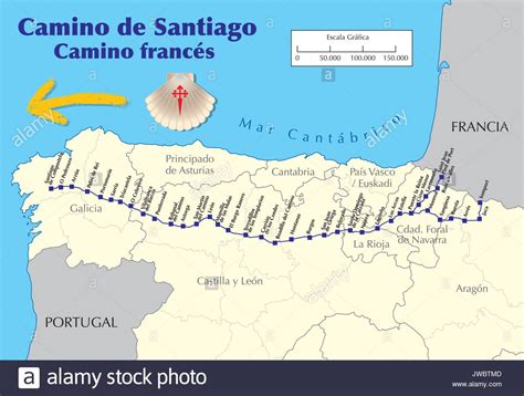 El Camino De Santiago Map