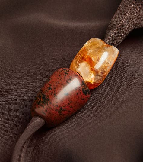 Womens Christopher Esber Brown Crystal Fracture Bikini Briefs Harrods UK