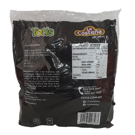 Mini Toptops Salsa Negra 10p Totis Dulcerías Y Abarroteras Vázquez