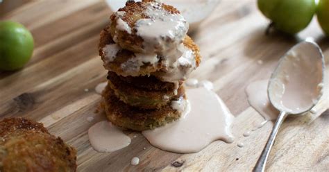 Fried Green Tomatoes With Amazing Dipping Sauce Foodtalk