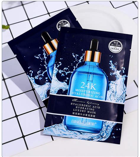 Тканевая маска для лица Bingju 24K Moisturizing Hyaluronic acid | отзывы