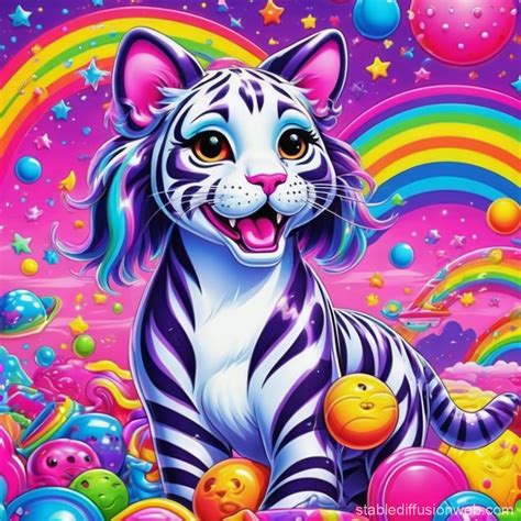 Lisa Frank Colorful Background Stable Diffusion Online