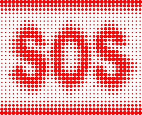 Sos Red Inscription On A White Background Stock Vector Illustration