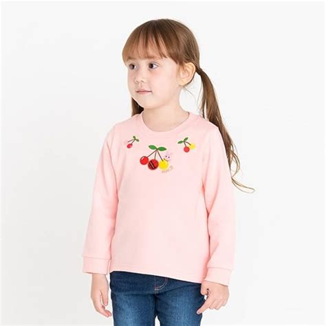 MIKI HOUSE Hot Biscuits Sweatshirt Pink Authorized Dealer In Australia HoneyBaby Merries