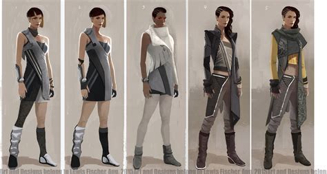 Artstation 5 Stage Process Of Concept Arty Scifi Costume Future