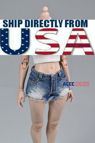 Scale Denim Shorts For Phicen Hot Toys Tbleague Verycool Female Figure Ebay