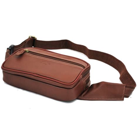 Sac Ceinture En Cuir Katana Marron Planetebag