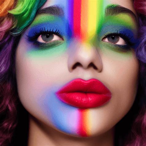 Lesbian Lips Kissing Rainbow Pride Lgbt Graphic Creative Fabrica