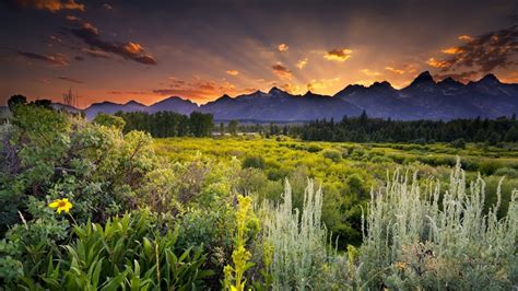 Wallpaper 1920x1080 Px Clouds Landscape Nature Sky Sunset