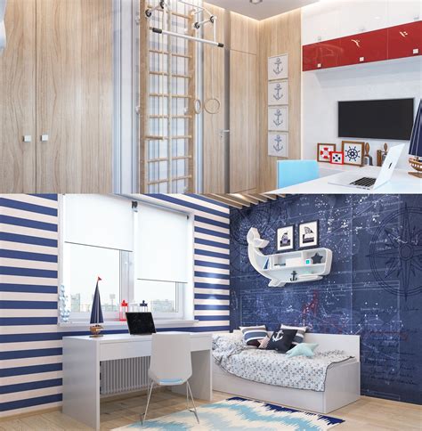 Обои для спальни мальчика - 74 фото