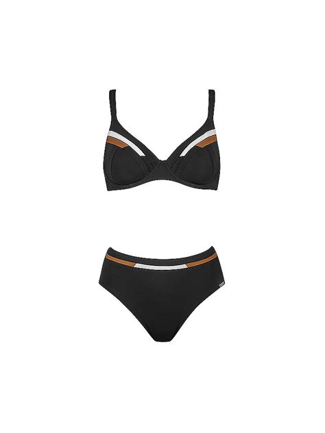 CHARMLINE Damen Bikini Schwarz