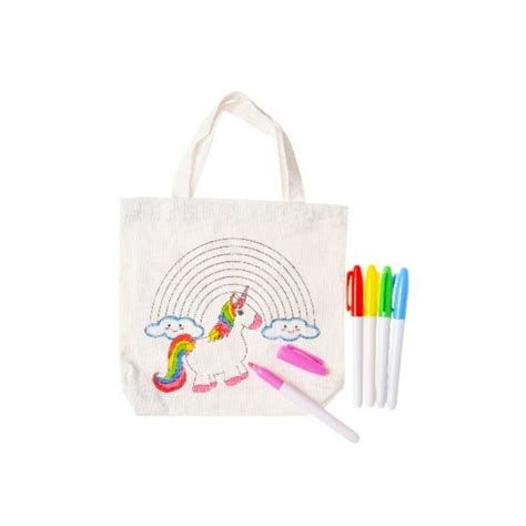 Sac Licorne à colorier La boutique des p tits Malins