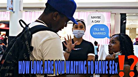 HOW LONG ARE YOU WAITING TO HAVE SEX PUBLIC INTERVIEW YouTube