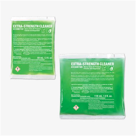 packs extra strength cleaner stearns packaging