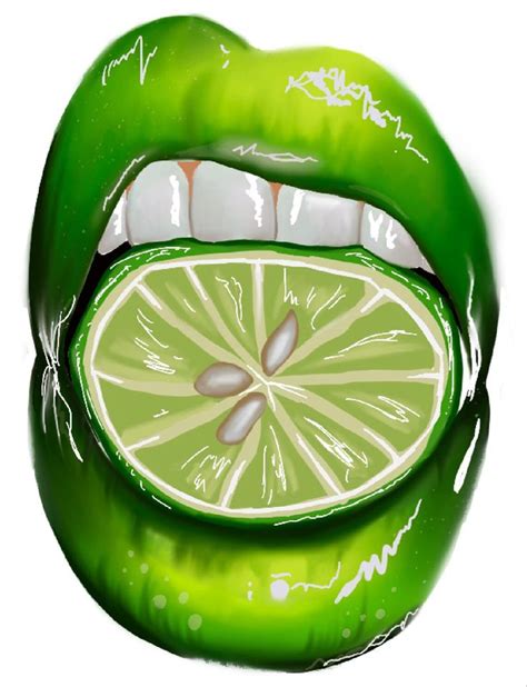 Lime Lips Art Reference 🍋 ︎︎☮︎︎ In 2023 Lip Art Art Reference Lime