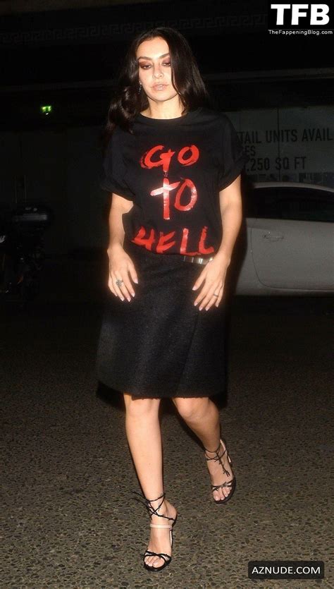 Charli Xcx Sexy Seen Flaunting Her Hot Figure In A Black Dress In London Aznude