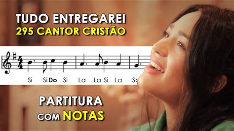 Tudo Entregarei Partitura Notas Para Flauta Doce Violino