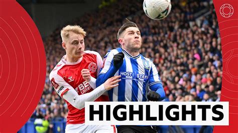 Fa Cup Sheffield Wednesday 1 1 Fleetwood Town Highlights Bbc Sport
