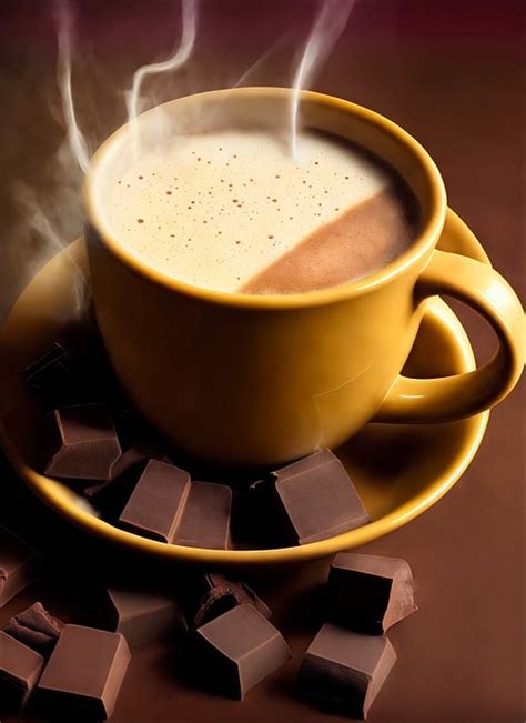 Steaming Cup Of Hot Chocolate