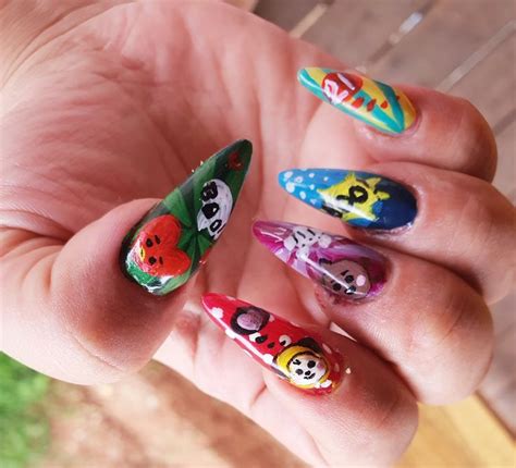 Bt Bts Nail Art Nails Beauty