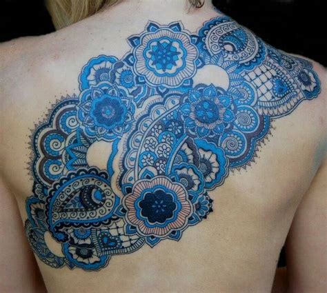 Beautiful Blue Ink Tattoo Designs Tattooblend