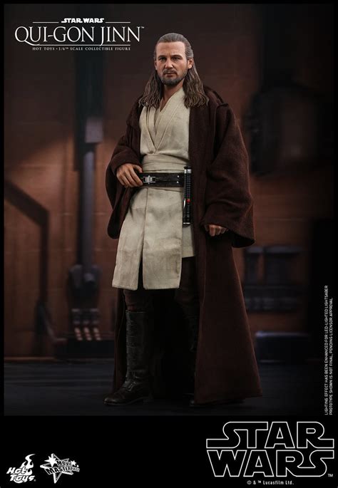 Hot Toys MMS 星際大戰首部曲威脅潛伏魁剛金 Qui Gon Jinn 比例人偶作品