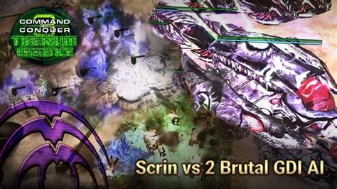 Scrin Vs 2 GDI Brutal AI Tiberium Essence Mod Tiberium Wars YouTube