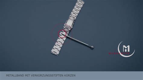 TUTORIAL | MARBURGER Uhrband / Uhrenarmband kürzen | Metallarmband mit ...