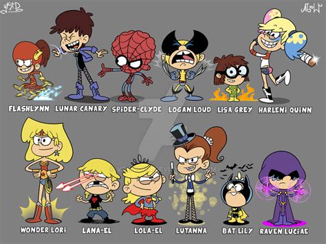 The Loud House Superheroes By Vdwjohn On Deviantart