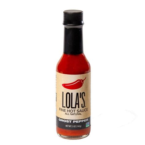 Lolas Fine Hot Sauce Sauce Hot Ghost Pepper 5 Oz Pack Of 12