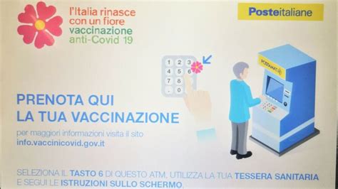 Prenotazione Vaccini Anti Covid Poste Italiane Attiva Anche Gli Atm