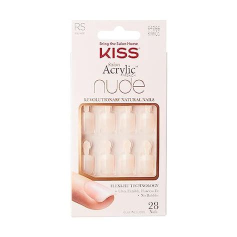 Kiss Products Acrylic Nude French Nails Single N KAN Nude French Single Count