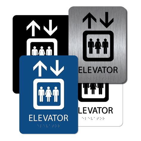 Elevator Sign with Braille | Alpha Dog ADA Signs