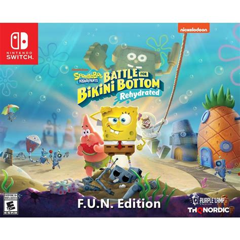 SpongeBob SquarePants Battle For Bikini Bottom Rehydrated F U N Edition Nintendo Switch