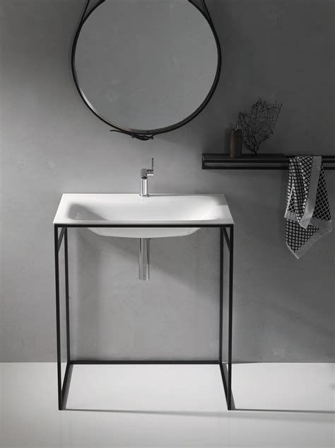 Lavabo de pie / rectangular / de acero / moderno - BETTELUX SHAPE ...