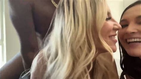 Blonde Gets A Big Cock In Her Ass During A Threesome